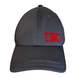 Adidas Men's Hat Cap Gray Climalite Breathable Logo Golf Lightweight Outdoor EUC